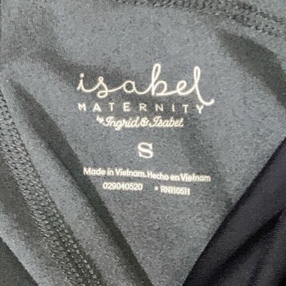 Ingrid & Isabel Womens Size Small Maternity Capris Gray‎ Full Panel Activewear - Picture 2 of 6